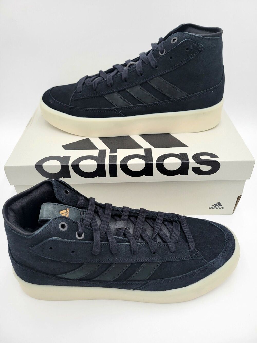 adidas Znsored HI Suede Skateboard Shoes Core Black/Carbon GZ2292 Men's 11.5 NEW